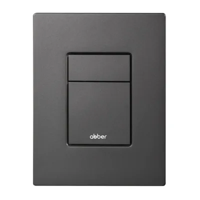 Кнопка смыва ABBER AC0123NG пневматическая, оружейная сталь