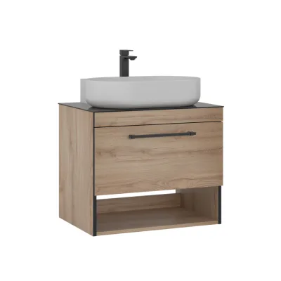 Тумба под раковину ORKA Knidos 70 подвесная, Орех натуральный