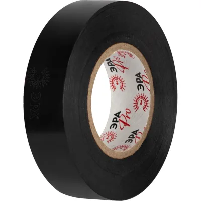 Изолента ЭРА ET1925BLACK ПВХ, 19 мм, 25 м, черная Б0064240