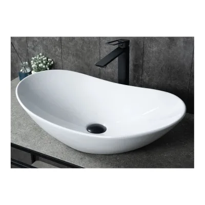 Раковина Gid N9811 накладная белая 61x37x15 51175