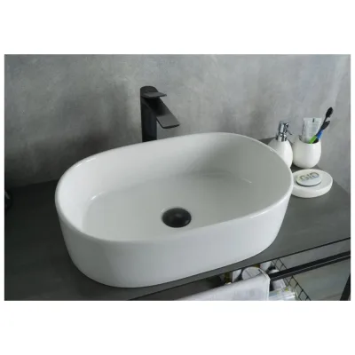 Раковина накладная Gid N9025 белая 56x35x14 51111