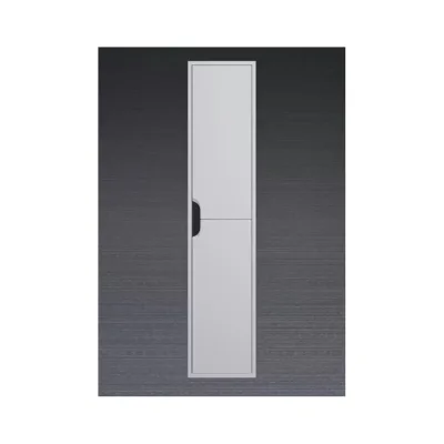 Шкаф-пенал для ванной Uperwood Modul 33x36x150 см, подвесной, с дверцами, матовый, белый/графит 2930205401