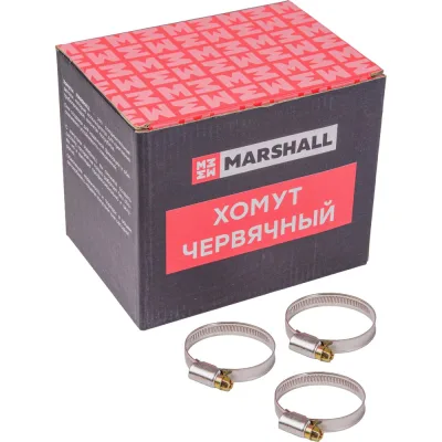 Хомут червячный MARSHALL 32-50 мм (нержавеющая сталь; кратность - 50 шт) MR4208