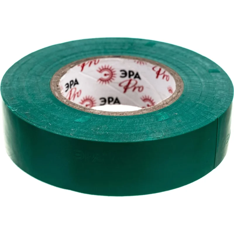 Изолента ЭРА PRO150GREEN ПВХ, профессиональная, 19 мм х 20 м х 150 мкм, зеленая Б0057291