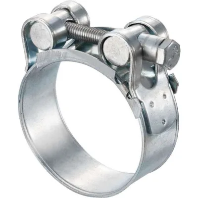 Усиленный хомут TITAN LOCK 104-112 мм, оцинкованное железо, 10 шт. TL104-112RC_10