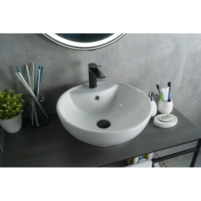 Раковина накладная Gid N9001 белая 45x45x17 51101
