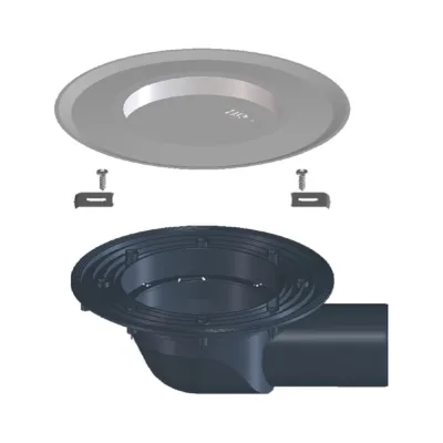 Корпус трапа HL 5100T, включает заглушку 03100.0E и фиксаторы 619 HL 5100TK