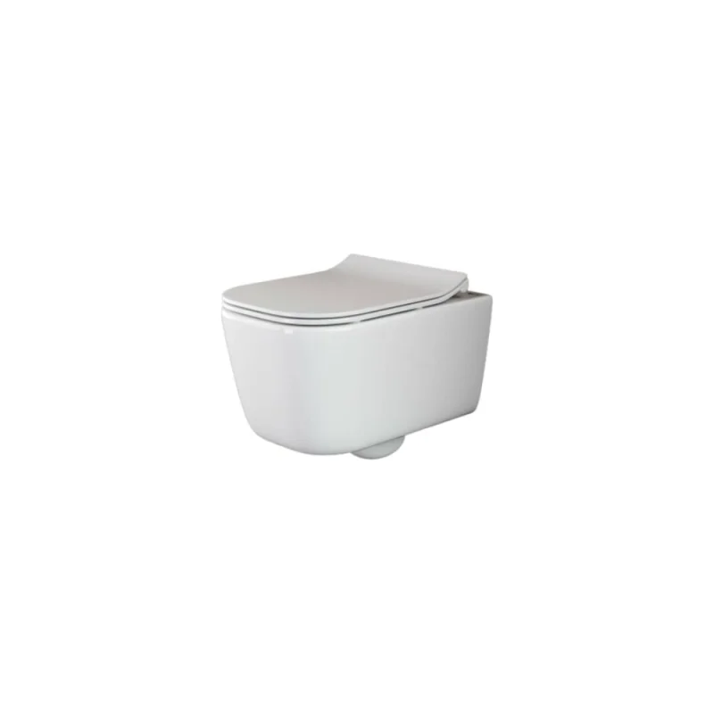 Подвесной унитаз Ceramicanova NEW DAY Rimless с крепежом, с сиденьем-крышкой с микролифтом CN3005