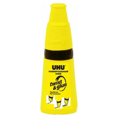 Универсальный клей с трехпозиционным аппликатором UHU TWIST&GLUE 90 мл 43595