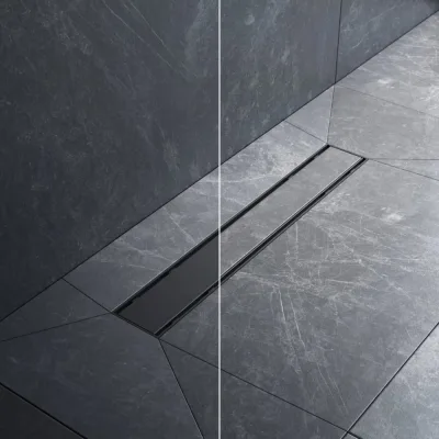 Линейный трап для душа AM.PM PrimeFlow универсальный затвор Tile 50см цвет черный мат W02SC-U11-050-04BM