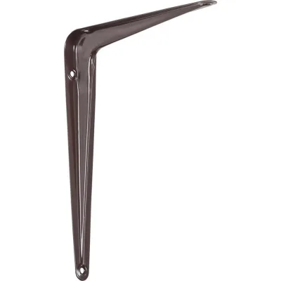 Кронштейн жестяной VORMANN 250x300x44 мм, цвет: коричневый лак, 00150 250 LB