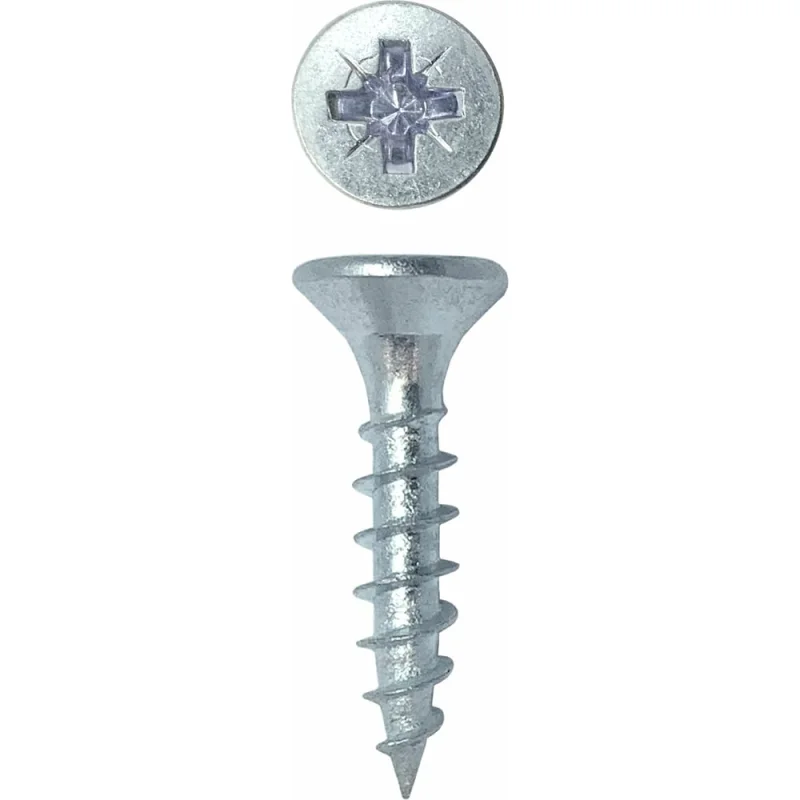 Универсальный саморез Rizzel Pz 3,0x16 белый цинк 36000 шт 00-00464317