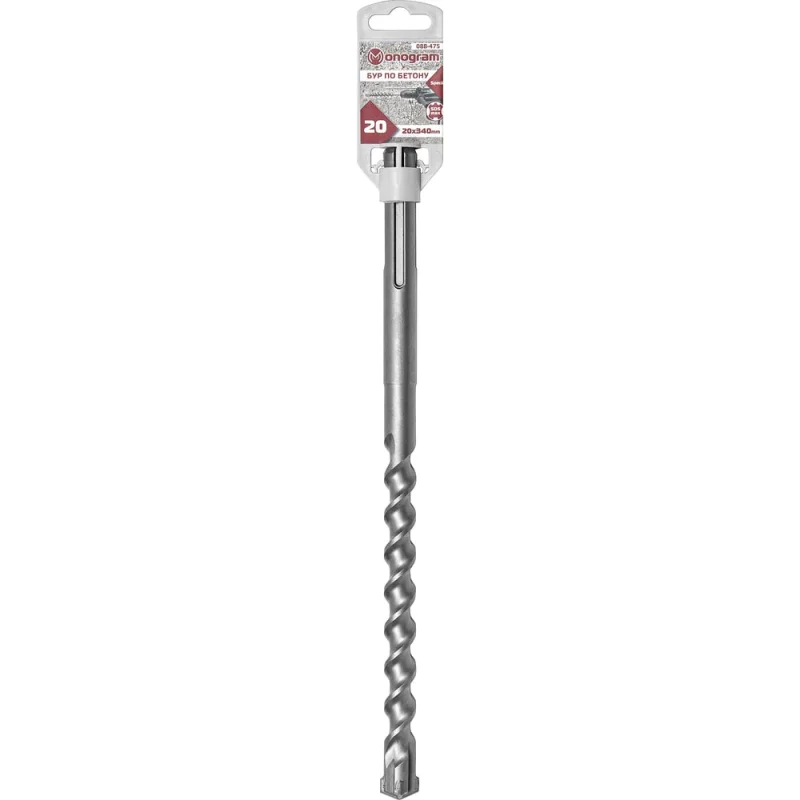 Бур по бетону Special (20x200х340 мм; SDS-max) Monogram 088-475