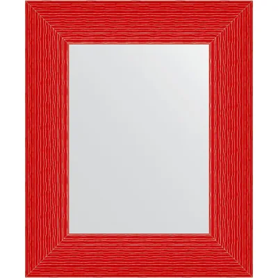 Зеркало EVOFORM в багетной раме - красная волна 89 mm (47x57 cm) 3900