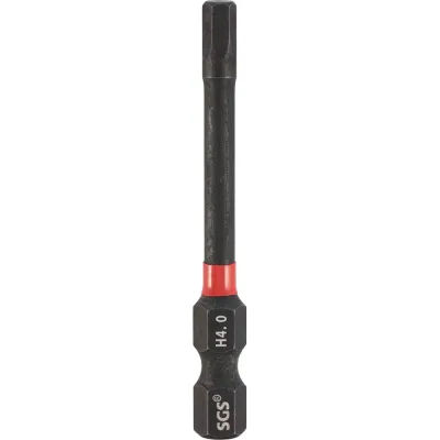 Бита шестигранная ударная SGS HEX 4.0х65мм S2 3шт 6365-H4.0-IB-3