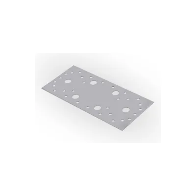 Крепежная пластина ЖЕСТЬ 2 мм, 180x40 мм, этикетка УТ-00011715