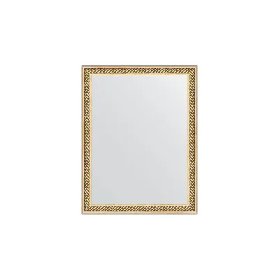 Зеркало EVOFORM в багетной раме - витое золото 28 mm (35x45 cm) 1327
