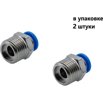 Фитинг пневматический NBPT PC 10-M16x1.5 2шт 78635