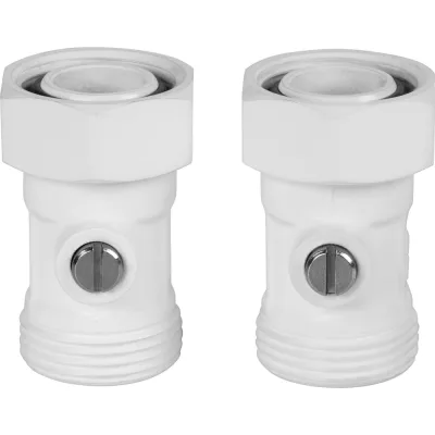 Набор нижнего подключения ROYAL THERMO прямой, раздельный 3/4x3/4ЕК (белый) НС-1559434