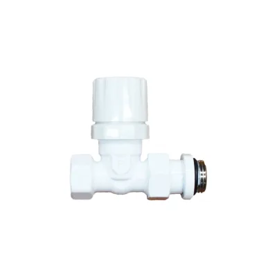 Вентиль термостатический прямой GUARDO Purmo 1/2", с американкой MTB 130 RAL 9016 Белый