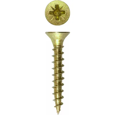 Универсальный саморез Rizzel Pz 4,5x30 желтый цинк 7000 шт 00-00464318
