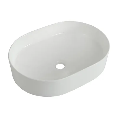 Раковина керамическая BelBagno накладная, овальная, 500x370x135 BB1483