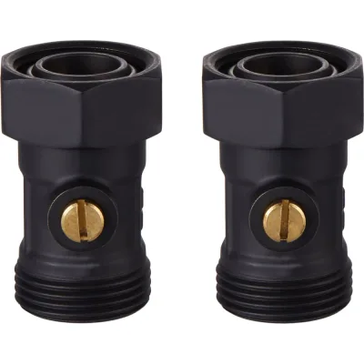 Набор нижнего подключения ROYAL THERMO прямой, раздельный 3/4x3/4ЕК (черный) НС-1559435