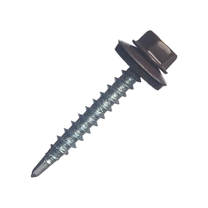 Кровельный саморез МЕТАЛЛСЕРВИС 4.8x35, RAL 8017, 200 шт. 1220570