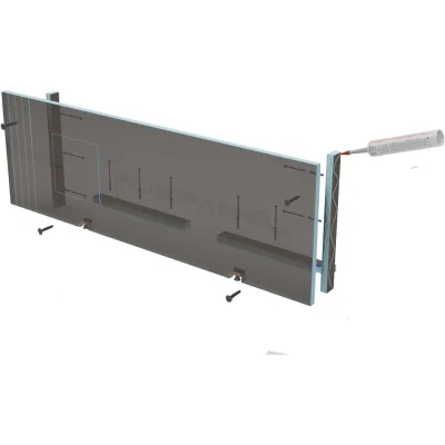 Экран для ванны Ruspanel RPG 1800x600x30 мм RPG15BASC30/1800/600
