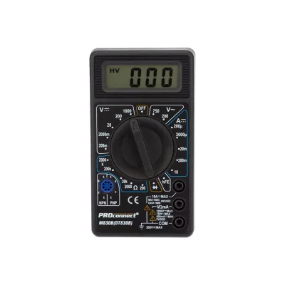 Портативный мультиметр PROconnect M830B DT830B 13-3011