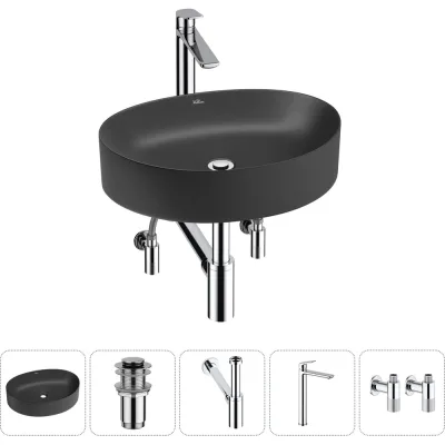 Набор Wellsee 5 в 1 Belle Spa 2.0 накладная раковина 50x38 см 20212602R