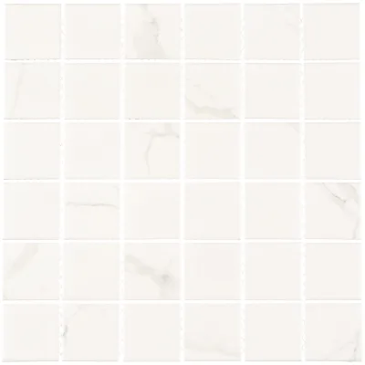 Мозаика Starmosaic Carrara Matt белая керамическая 306х306х6 мм матовая