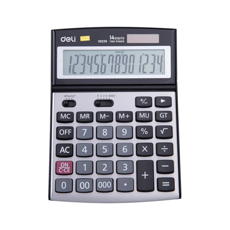 ΠΠ°Π»ΡΠΊΡΠ»ΡΡΠΎΡ Π½Π°ΡΡΠΎΠ»ΡΠ½ΡΠΉ ΠΏΠΎΠ»Π½ΠΎΡΠ°Π·ΠΌΠ΅ΡΠ½ΡΠΉ DELI 14 ΡΠ°Π·ΡΡΠ΄ΠΎΠ², Π΄Π²ΠΎΠΉΠ½ΠΎΠ΅ ΠΏΠΈΡΠ°Π½ΠΈΠ΅, 193x139 ΠΌΠΌ, ΡΠ΅ΡΠ΅Π±ΡΠΈΡΡΡΠΉ E39229