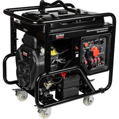 Генератор бензиновый Elitech HD GES25000EAWS-3 (380В, 19кВт) 213811