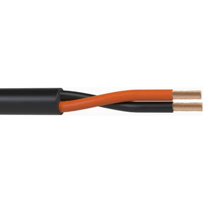 Акустический кабель Wize WSC16100FL 100 м, 16 AWG FRNC/LSZH, 1.5 мм2, диаметр 7мм, медь, 28x0,25 мм, черный, бухта 139504
