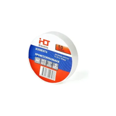 Изолента HLT ПВХ 0,15x19мм 10м упаковка 10 шт. белая 084-16-070