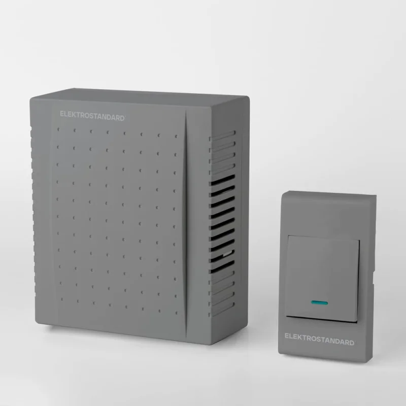 Электрический звонок Elektrostandard DBQ26M WM 1M IP44 бытовой дверной серый a055433