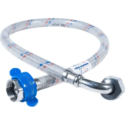 Гибкая подводка для воды ЦС нейлон, 1/2”Гх1/2"Г- угол L-60 см, штука ГП002141