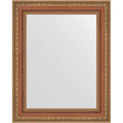 Зеркало EVOFORM в багетной раме - бронзовые бусы на дереве 60 mm (41x51 cm) 3011