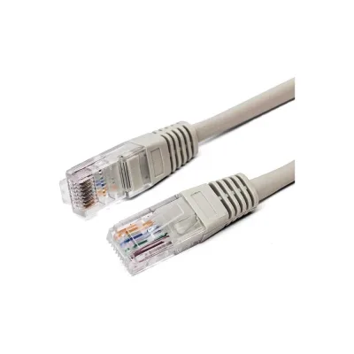 Кабель патч-корд U/UTP 5e кат. 0.25м FL-U5-C-0.25M 26AWG(7x0.16 мм), чистая медь, PVC, серый Filum 00-00872986