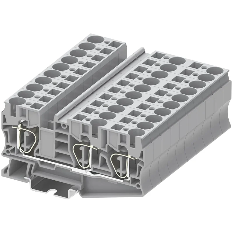 Клемма SUPU TC 1-2 пружинная, сечение 10 мм. кв., серая 25 шт TC10-3-GY