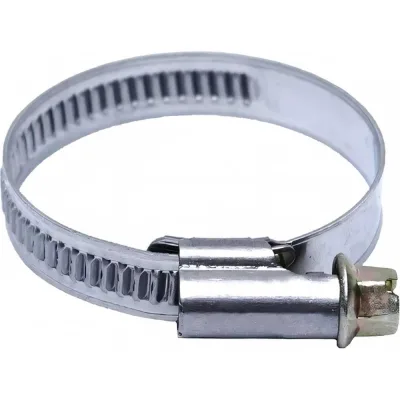 Червячный хомут vertextools нерж. сталь W2, 32-50 мм, 100 шт. 08-32-50
