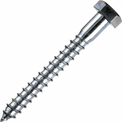 Шуруп Bohrer 12x220 шестигранный, цинк, DIN 571, 10 шт. DIN571-12/220-10