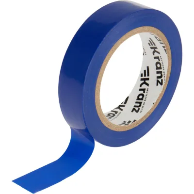 Изолента ПВХ KRANZ 0,13х15 мм, 10 м, синяя KR-09-2005