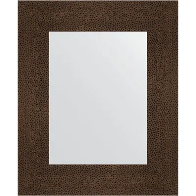 Зеркало EVOFORM в багетной раме - бронзовая лава 90 mm (46x56 cm) 3024