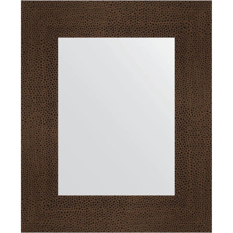 Зеркало EVOFORM в багетной раме - бронзовая лава 90 mm (46x56 cm) 3024