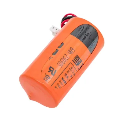 Литиевая высокотовая батарейка FANSO ER26500M-LD/EHR-02 8 шт для датчиков, счетчиков, GPS и IOT, тип С, спиральная с проводами и коннектором JST EHR-02, Li-SOCl2 6799596