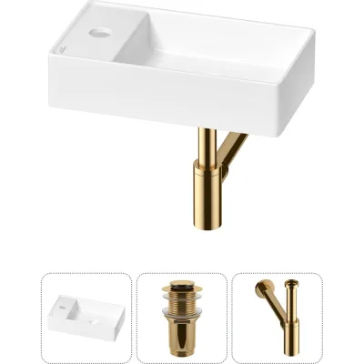 Мини-раковина для ванной комнаты или туалета Wellsee WC Area в наборе 3 в 1 20213800R
