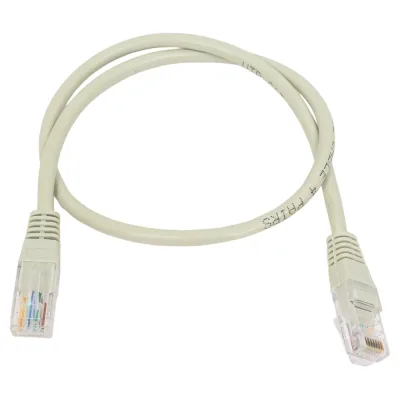 Кабель патч-корд U/UTP 5e кат. 0.5м FL-U5-C-0.5M 26AWG(7x0.16 мм), чистая медь, PVC, серый Filum 00-00872989