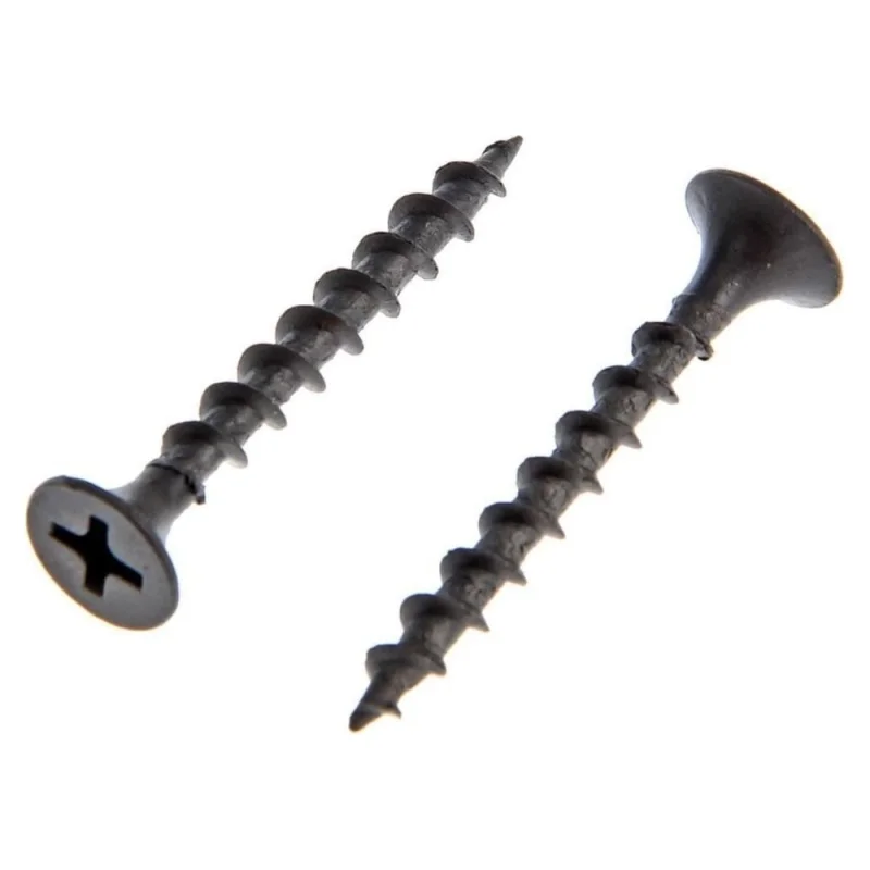 Саморез для ГКЛ STEELREX крупная резьба, оксид, 4,8x152 мм, 75 шт. 0103048152B300007516
